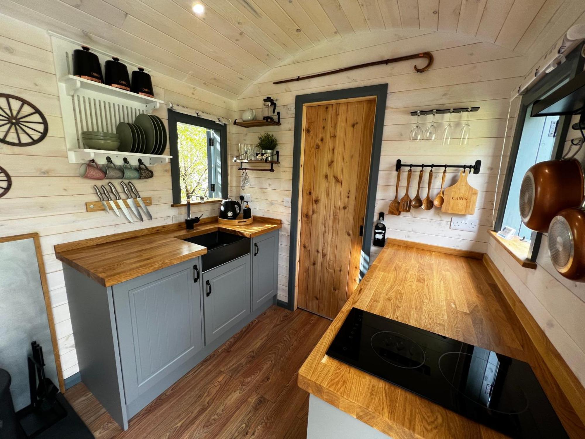 Mountain View Shepherd'S Hut For 2 Adults, 1 Dog Villa Llangoed Exterior photo